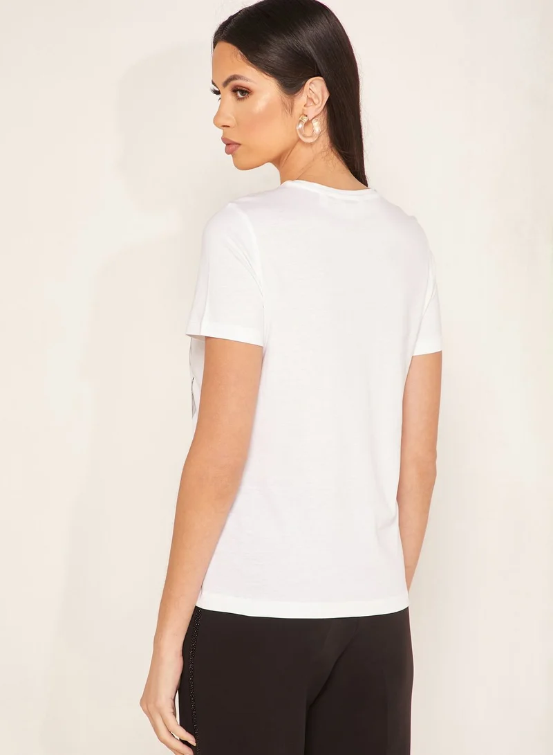 Ted Baker Zoeiiy Leaf Print Logo T-Shirt