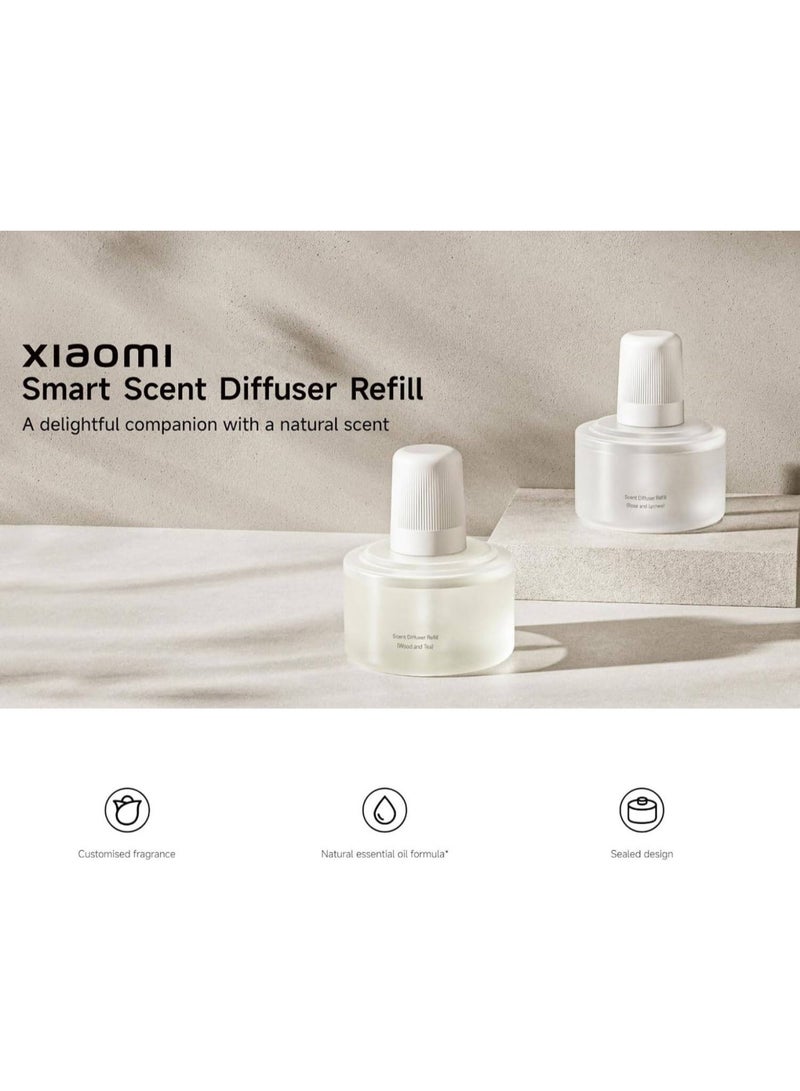Xiaomi Scent Diffuser Refill (WOOD AND TEA), Natural Formula, Compatibility, 135ml Refill Volume, Leak-proof Container, Adjustable Fragrance Intensity - Image 5