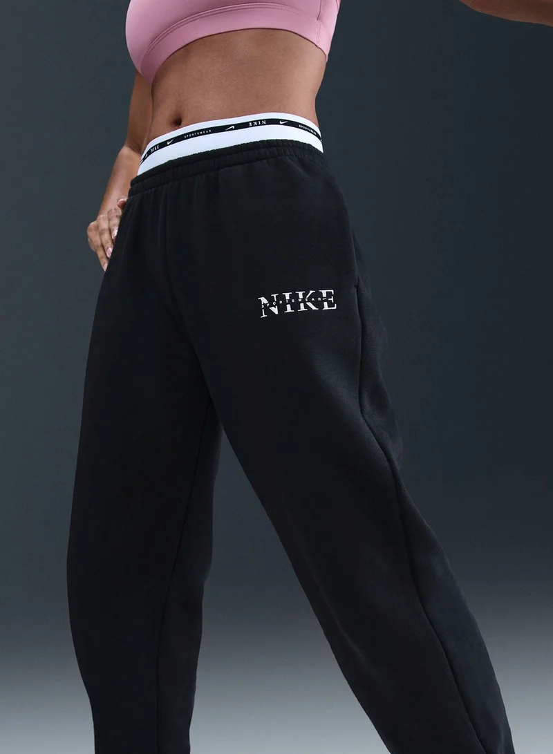Nike Nsw Phoenix Fleece High-Rise Glossy Sweatpants