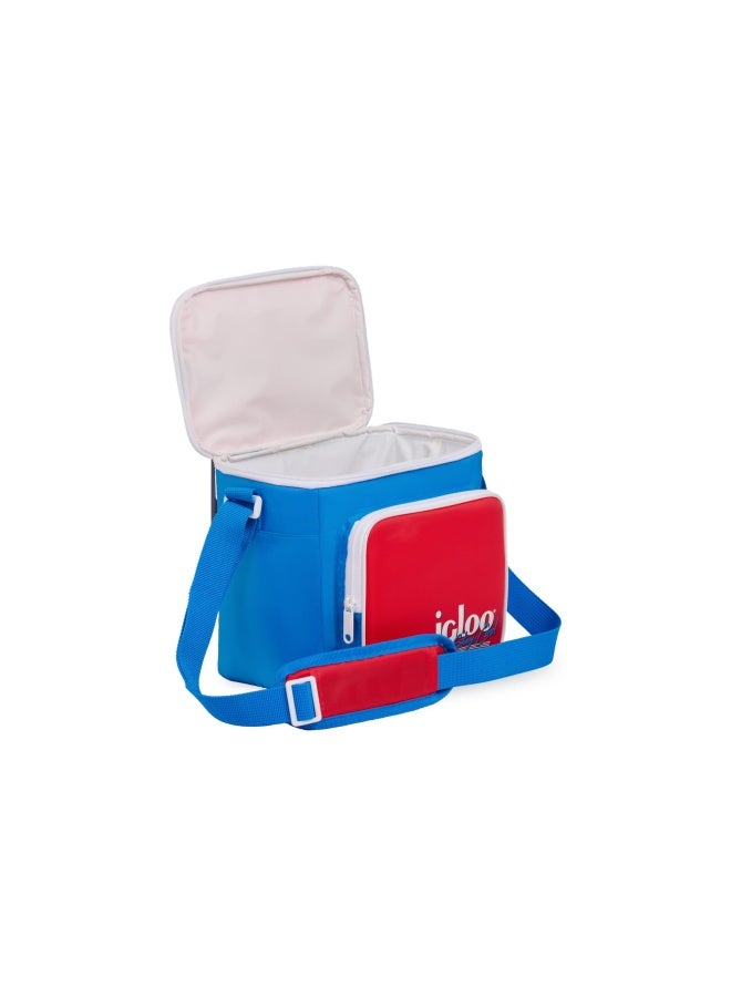Igloo Retro Square | Camping Cool Lunch Bag | Red Star - Image 4