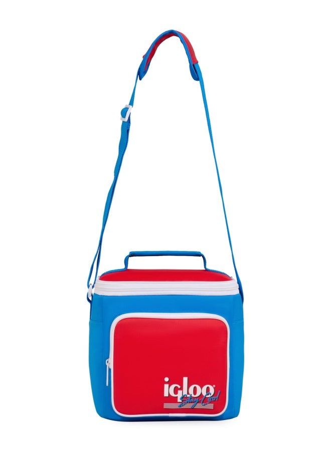 Igloo Retro Square | Camping Cool Lunch Bag | Red Star - Image 2
