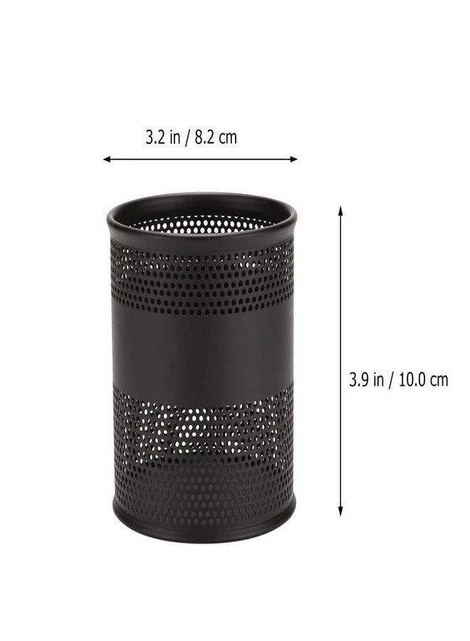 Merayo Desk Organizer Pen Stand For Study Table Stationery Organizer Metal Mesh Office Organizer Pen Holder - Black - Image 3