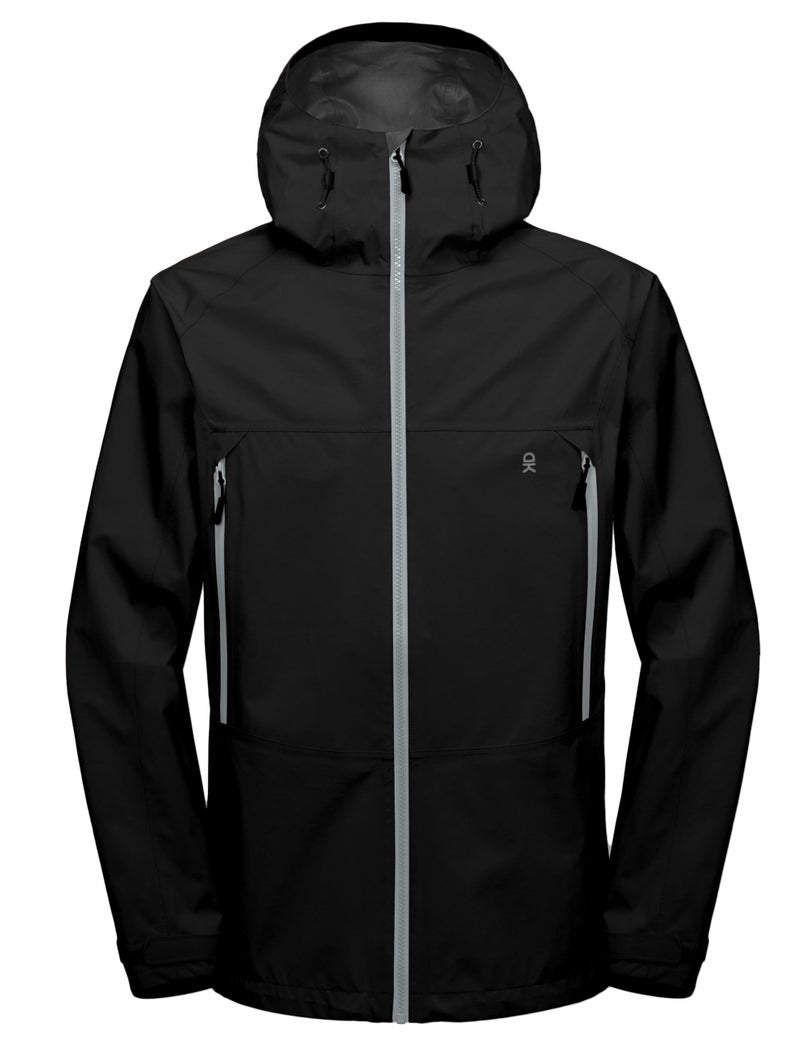 Little Donkey Andy Men's Waterproof Outdoor Hard Shell Breathable Jacket Travelling Sports Coat Black S - Image 2
