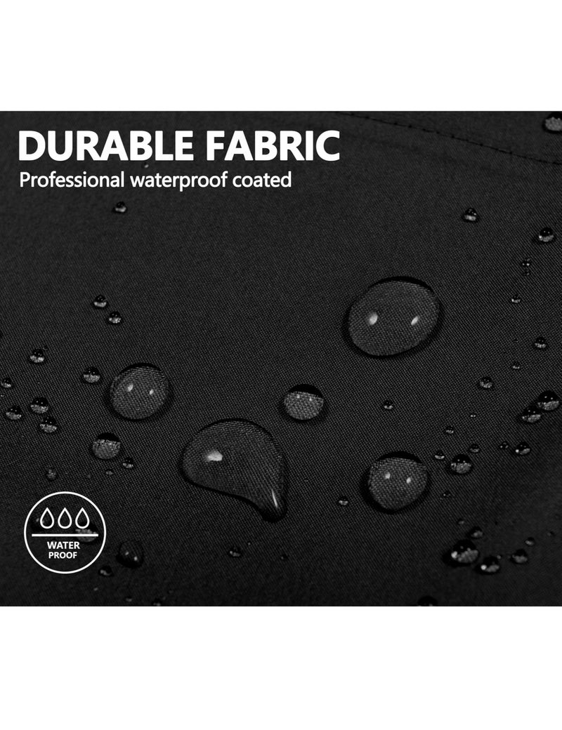 Little Donkey Andy Men's Waterproof Outdoor Hard Shell Breathable Jacket Travelling Sports Coat Black S - Image 4