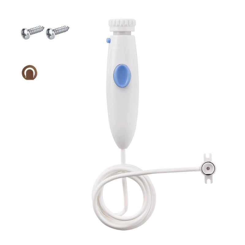 Oralphi Replacement Hose and Handle Parts Compatible with Waterpik Water Flosser WP-100 WP-140 WP-150 WP-900 Series Oral Irrigator, Plastic Handle, Oral Hygiene Accessories (Pause Button) - Image 1