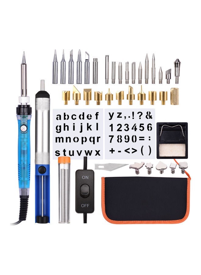 NIBEMINENT 38-Pieces Wood Burning Tool Kit Multicolour - Image 1