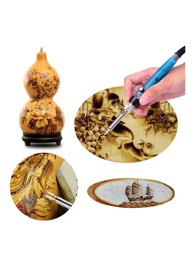 NIBEMINENT 38-Pieces Wood Burning Tool Kit Multicolour - Image 2