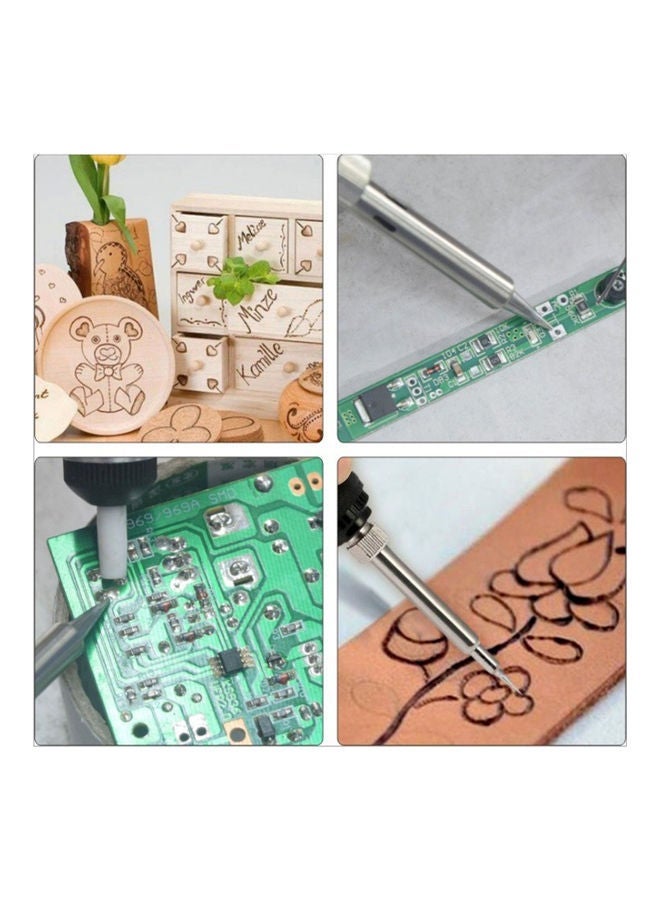 NIBEMINENT 38-Pieces Wood Burning Tool Kit Multicolour - Image 5