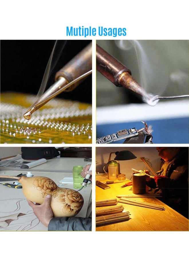 NIBEMINENT 38-Pieces Wood Burning Tool Kit Multicolour - Image 4