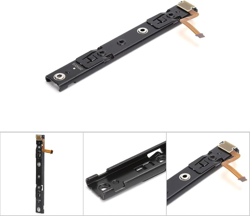 كلاراكو قطع غيار منزلق مكبر الصوت الأيسر مع كابل لإصلاح مكبر الصوت الأيسر، قطع غيار منزلق مكبر الصوت الأيمن مع كابل لإصلاح وحدة تحكم نينتندو (مقبض على شكل حرف L) - Image 4