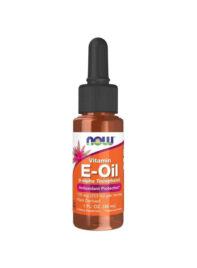 now Supplements, Natural Vitamin E-Oil Liquid (D-Alpha Tocopherol), Antioxidant Protection*, 1-Ounce - Image 1