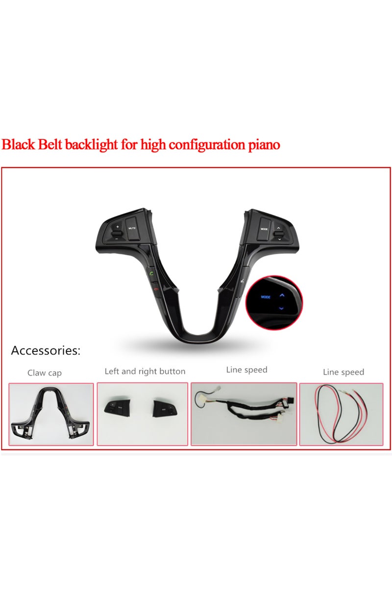 زر تحكم صوتي عالي المستوى على عجلة القيادة لسيارة هيونداي فيرنا وسولاريس 2010-2015