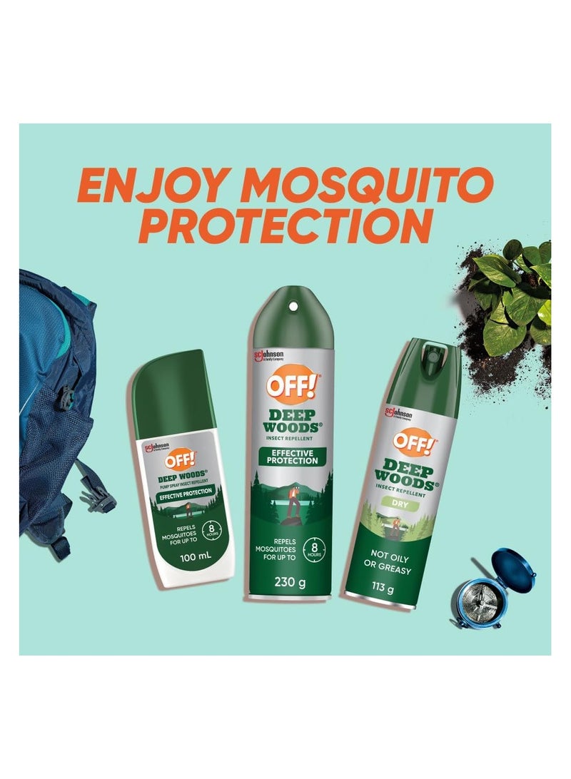 OFF Deep Woods Dry Insect and Mosquito Repellent, Bug Spray for Camping, Bug Repellent Safe for Clothing, 71g, (Packaging May Vary) - Image 2