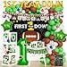 Fiesec First Year Down Birthday Party Decorations Football 1st Birthday Decorations Touchdown Backdrop Balloon Banner Cake Topper Box Baby Boy First Sport Party Supplies - Image 4