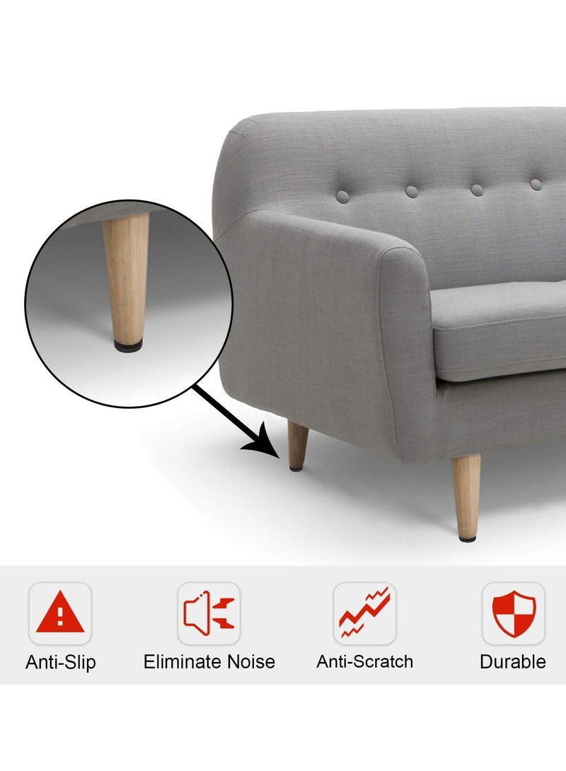 الروهيت 48 قطعة من وسادات أقدام الأثاث، وسادات أثاث مطاطية مانعة للانزلاق، وسادات حماية للأرضيات الخشبية، وسادات أرجل كراسي الأثاث ذاتية اللصق مانعة للانزلاق، وسادة أقدام طاولة متعددة الوظائف سميكة مضادة للخدش - Image 5