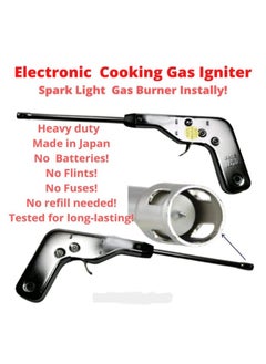 Kitchen Lighter Metal Self Ignition Sparking Metal Kitchen Lighter for Stove Ignition - Electronic Pistol Lighter for Kitchen Stoves Made of Steel Suitable for Gas Grills, BBQ, Cooking Stoves, Ovens Kitchen Lighter Self Ignition Stainless Steel Kitchen Lighter for Stove - Electronic Lighter for Grill and Stove Ignition - Kitchen Stove Ignition for Candle Stove, BBQ and Camping - Metal Kitchen Lighter with Sparking for Stove Ignition - Stove Lighter - pzsku/Z3F6456F53A59E67BC415Z/45/_/1734438570/f7682e4e-99e7-4682-bb88-a007ab1d9eb1