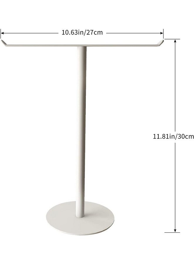 Indian Decor 28008 Bath Hand Towel Holder Standing, T-Shape Stainless Steel Towel Rack for Bathroom Vanity Kitchen Countertop, Modern Towel Bar Stand (White) - Image 3