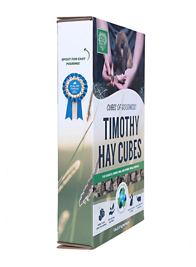 Small Pet Select - Straight Timothy Hay Cubes - 100% All Natural Timothy Hay, Not Blended - Delivered Fresh, Guarantee, (5 lb) - Image 3