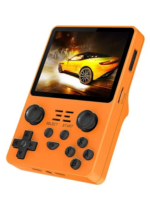 RGB20S Handheld Game Console with Retro Open Source System, Preloaded 15000+ Games, RK3326 3.5-Inch 4:3 IPS Screen for Children's Gifts (Yellow)