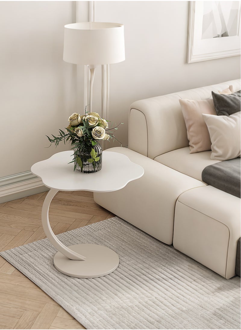 XiuWoo Sturdy Cloud Flower Shaped C-Shaped Coffee Table Sofa Side Table End Table For Living Room Bedroom  - Image 1