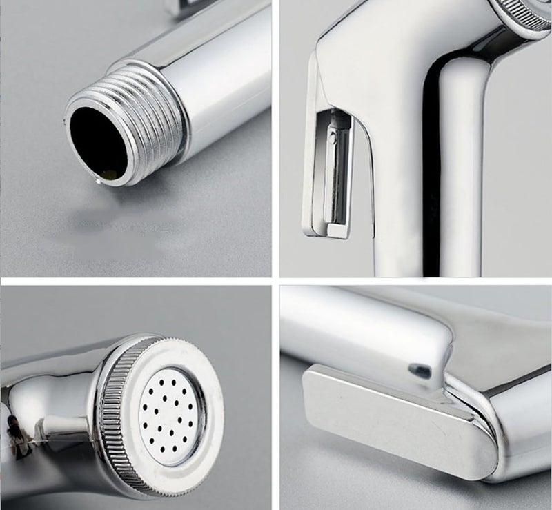 Bathoyum Make in India ABS Health Faucet Toilet Jet Spray Polished Finish Silver Standard Size Pack of 1 - Image 2