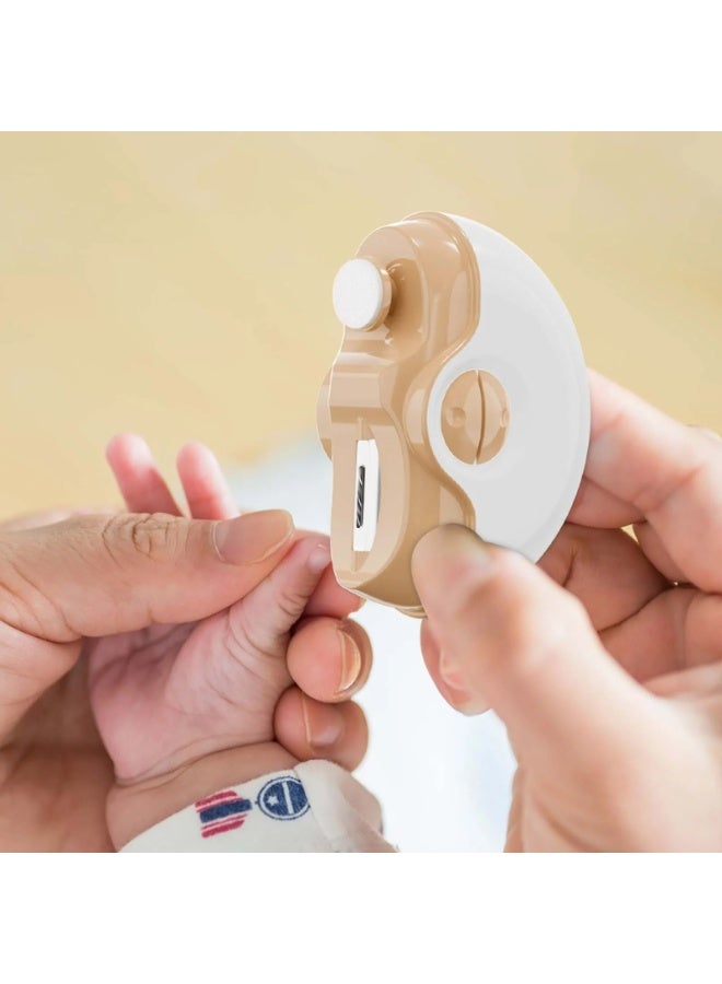 HUMJO 2-in-1 Rechargeable Electric Nail Clipper with LED Light - Automatic Polishing, Fingernail Trimming & Filing Safe Portable Fingernail Cutter for Home&Travel - Image 4