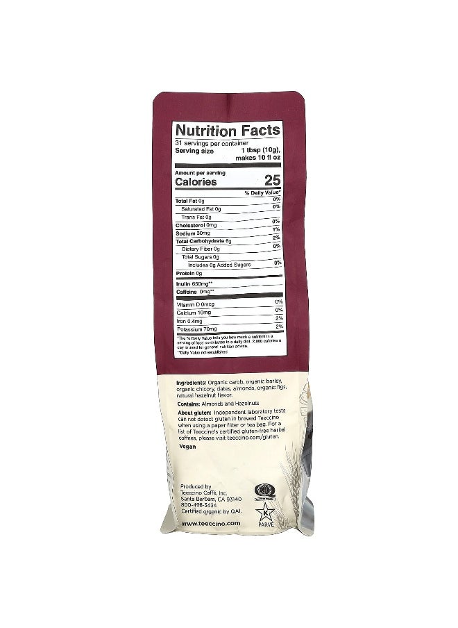teeccino - Teeccino, Chicory Herbal Coffee, Hazelnut, Medium Roast, Caffeine Free, 11 oz (312 g) - Image 1