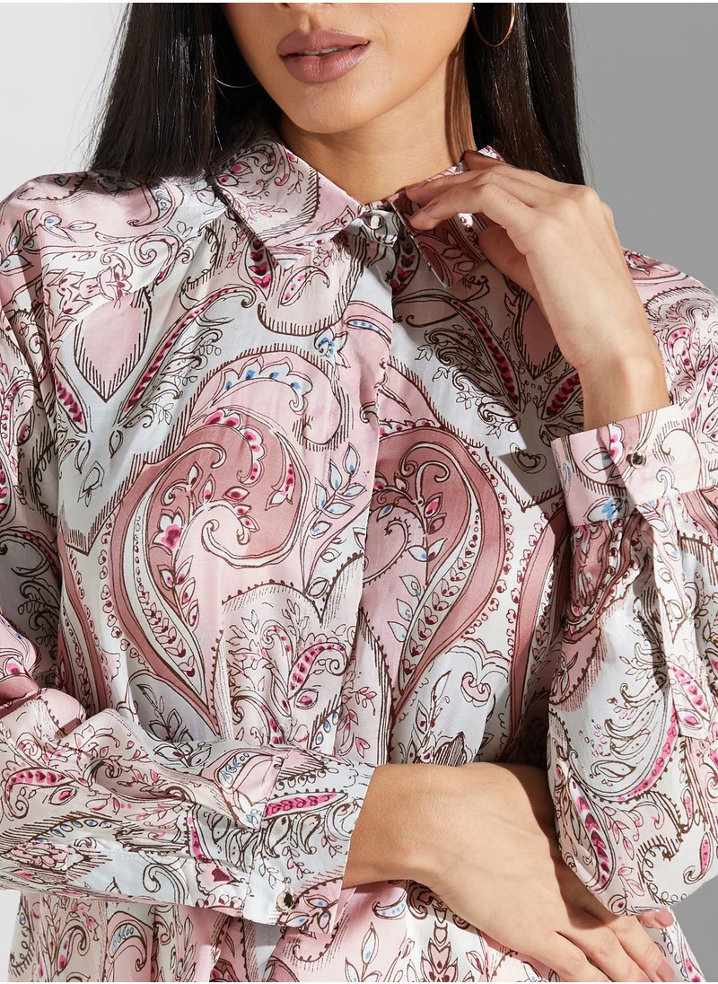 Label RITU KUMAR Printed Button Down Shirt