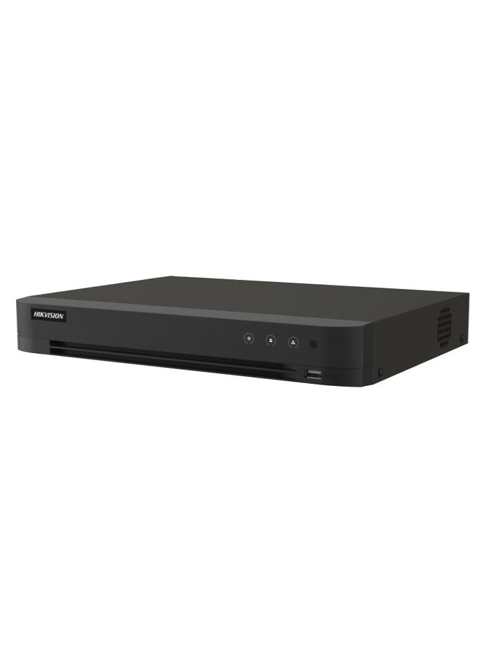 HIKVISION iDS-7208HQHI-M1/XT 8-Channel Turbo HD DVR with AcuSense AI, Human/Vehicle Detection, H.265+ Compression, Coax/HD-over-Coax Support, Motion Detection, Smart Search, Remote Viewing – No HDD Included - Image 1