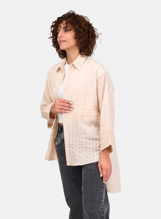 Clue Striped High Low Shirt - Image 2