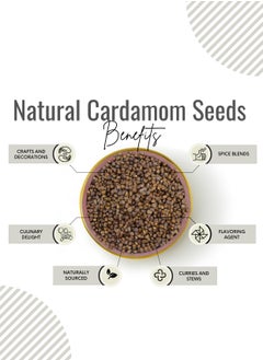 Awafi Mill AWAFI MILL Natural Hand-Peeled Cardamom Seeds | Premium Quality for Culinary and Aromatic Use  - Image 3