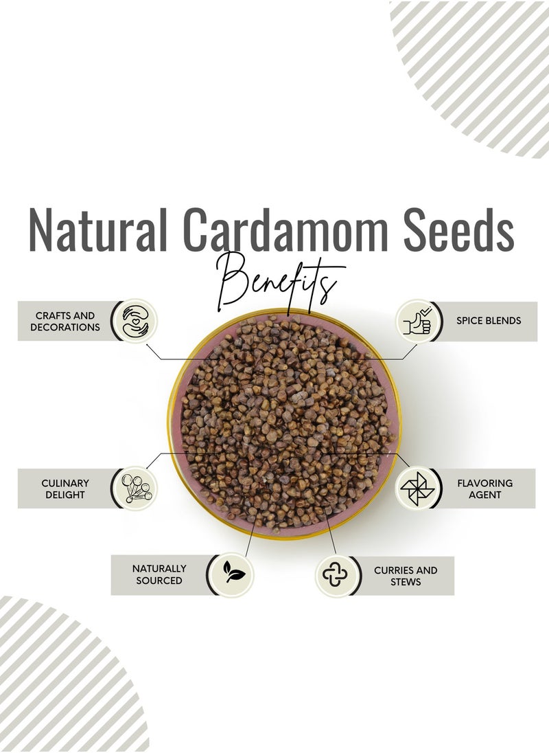 AWAFI MILL Natural Hand-Peeled Cardamom Seeds | Premium Quality for Culinary and Aromatic Use