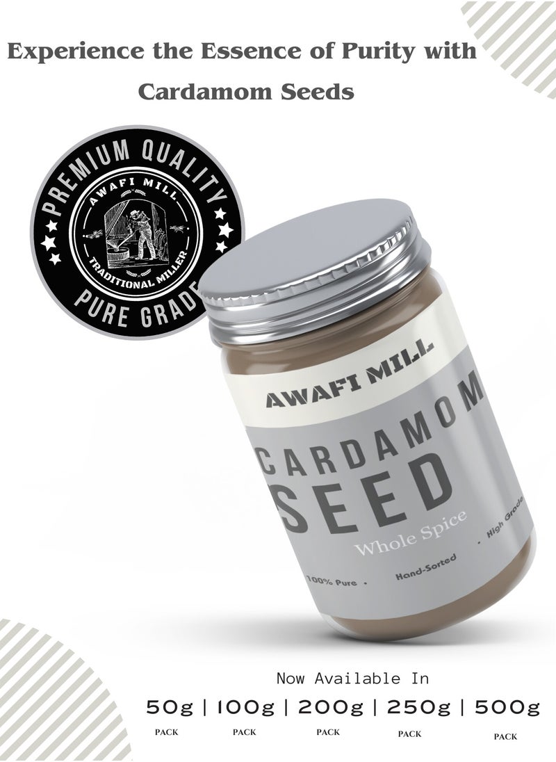 AWAFI MILL Natural Hand-Peeled Cardamom Seeds | Premium Quality for Culinary and Aromatic Use
