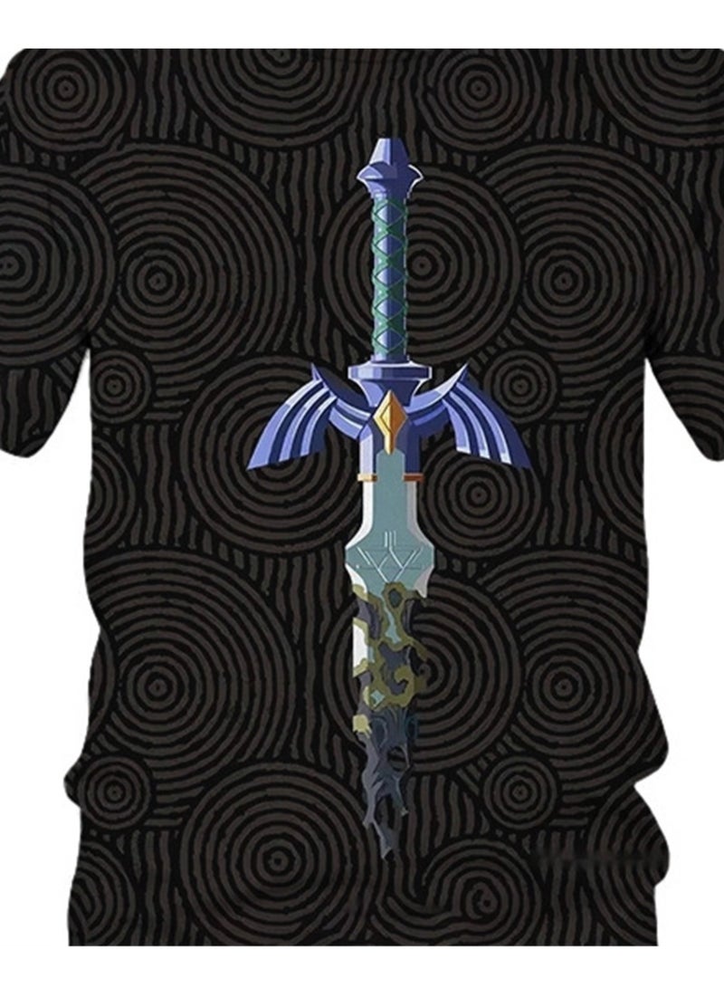Game Zelda Breath of the Wild 3D digital printing personalized breathable children's T-shirt  - Image 2
