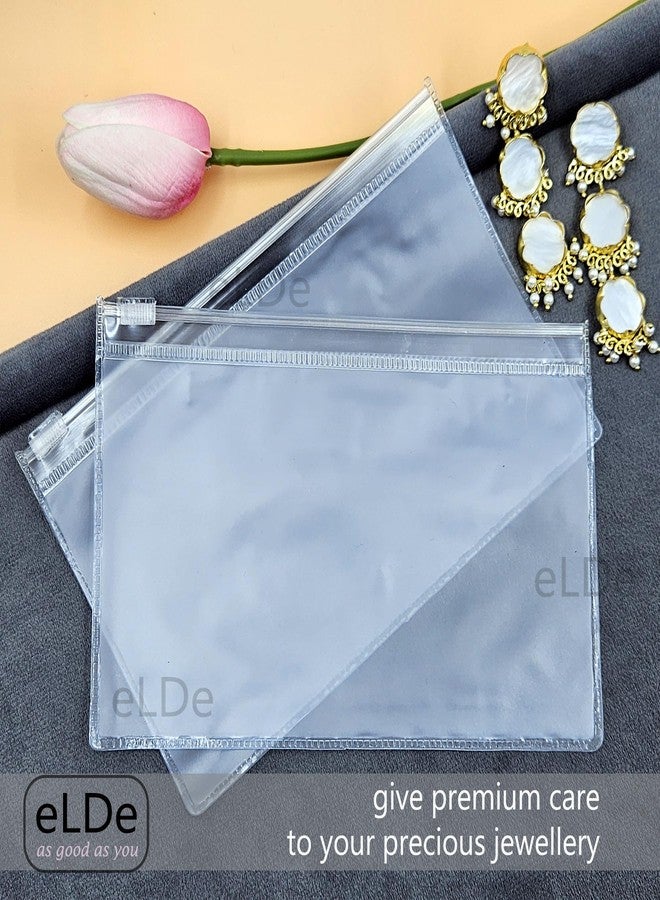ELDE Pack of 20 Jewellery Organisers Pouch | Earring Organizer Box Transparent Zip Lock Pouches for Jewellery Organiser, Makeup & Accessories | Jwell Organizer Storage Box, Jewellery Pouch - Image 3