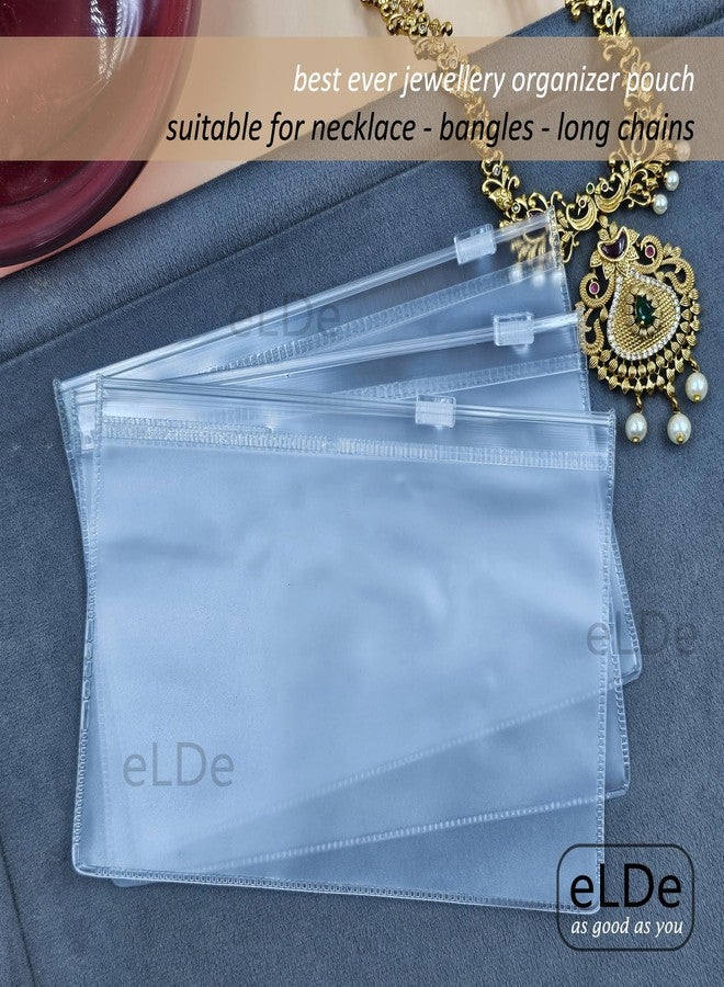 ELDE Pack of 20 Jewellery Organisers Pouch | Earring Organizer Box Transparent Zip Lock Pouches for Jewellery Organiser, Makeup & Accessories | Jwell Organizer Storage Box, Jewellery Pouch - Image 2