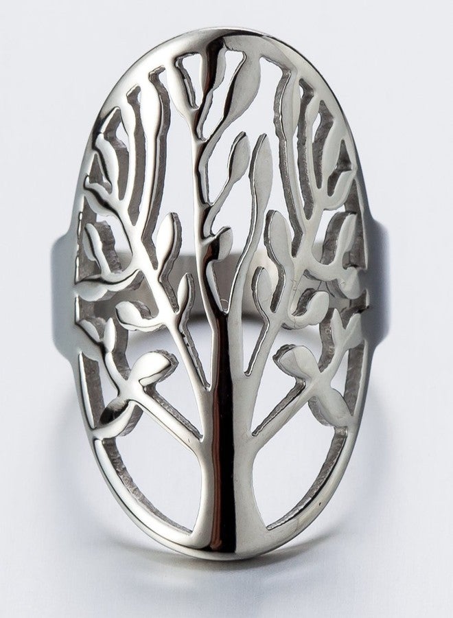 Jude Jewelers Stainless Steel Tree of Life Ring Statement Promise Anniversary Cocktail Party (13) - Image 2