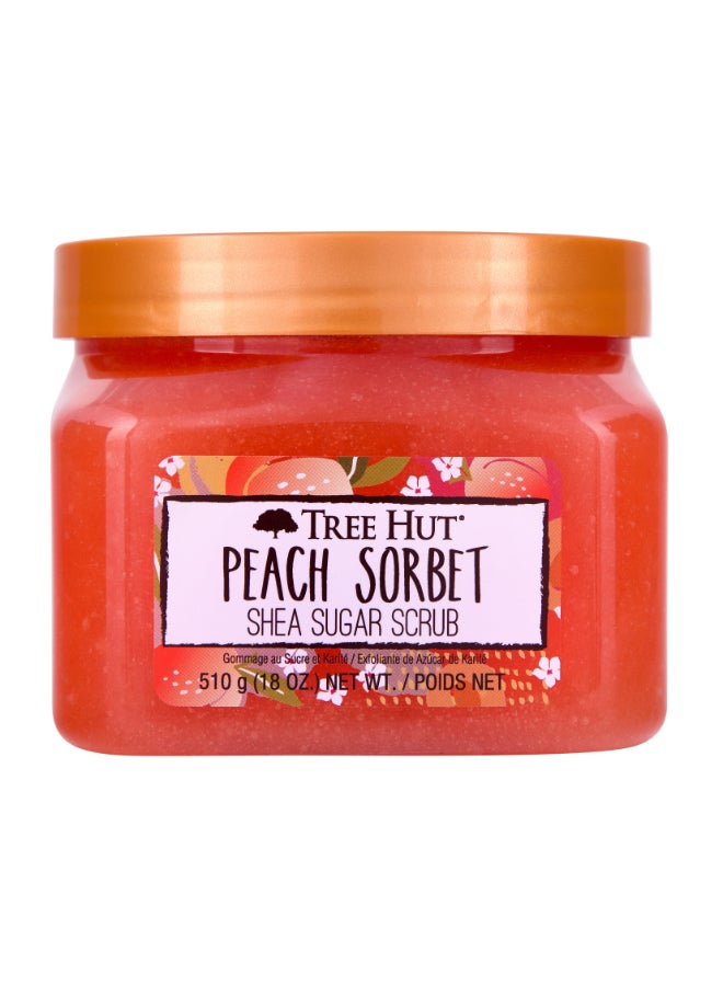 Tree Hut Peach Sorbet Shea Sugar Scrub - Image 1