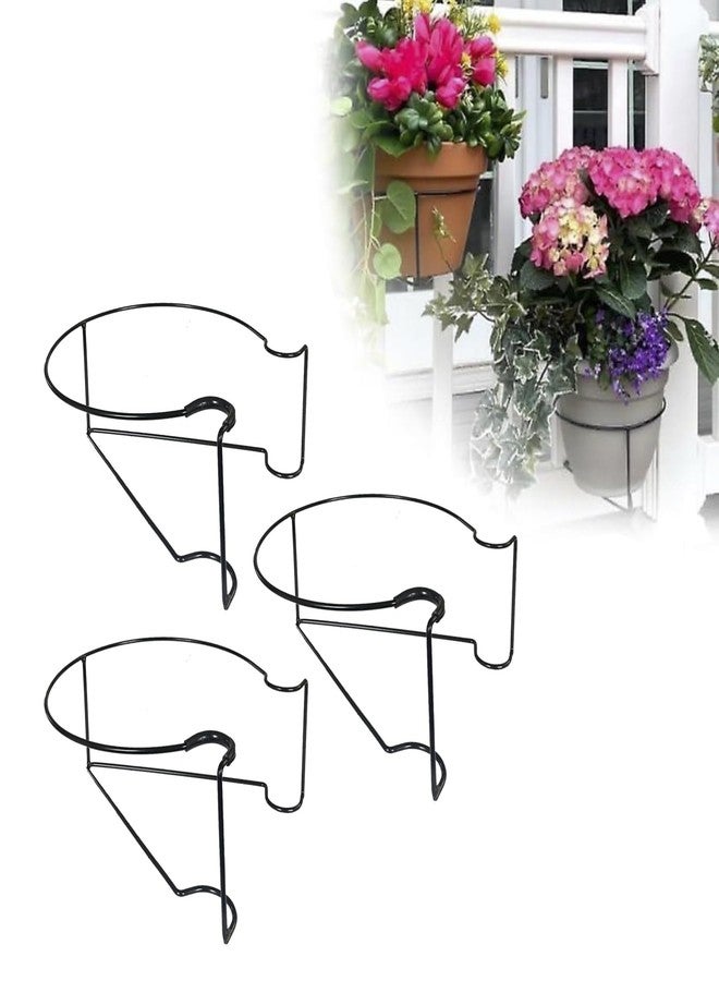 Bloem Railscapes Bloem Adjustable Floating Planter Hanger, Fits 0.5”-0.75” Balcony Railing Spindles, 3-Pack - Image 2