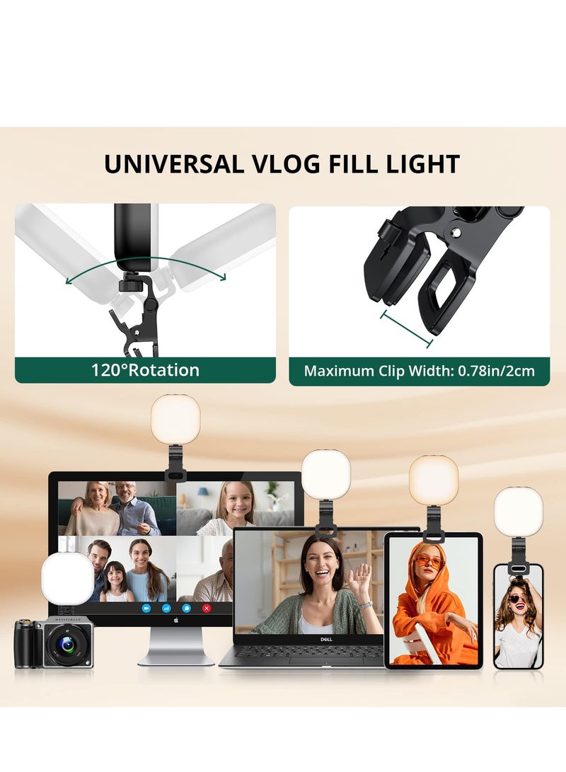Dimmable Mini LED Video Light for Selfies & Streaming - Compatible with Phone, Laptop, Tablet & Computer - Image 5