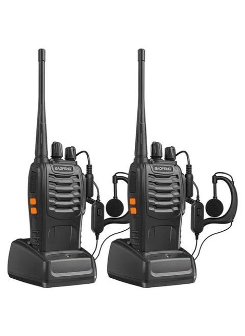 Premium 888s FM Two Way Radios Long Range Durable Build Easy to Use Ideal for Outdoor Activities Events Travel Rechargeable Clear Communication