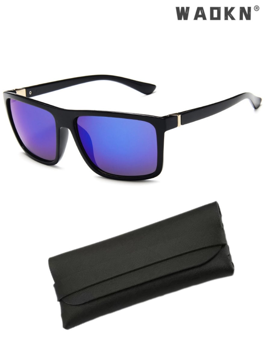 Polarized Sports Sunglasses for Men Women, Classic Square Sun Glasses Driving Cycling Outdoor Lightweight Shades for Womens 100% UV400 Protection,Fashion Anti-Glare Sun Shades for Driving, Traveling