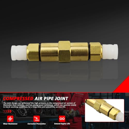 Bomunik Compressed air pipe connector 19952023 For MercedesBenz X218 C218 C219 C216 W205 S205 C205 W211 W212 W213 C238 C253 W166 C292 X166 X164 W164 V251 Replacement 0003270169 Tracheal nozzle - Image 3