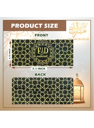 18 Pack Eid Mubarak Envelopes, Islamic Festival Cash Gift Card Holders Mubarak Money Wallet for Kids, al-Adha Holiday Celebrations Decorations Weddings - view 3