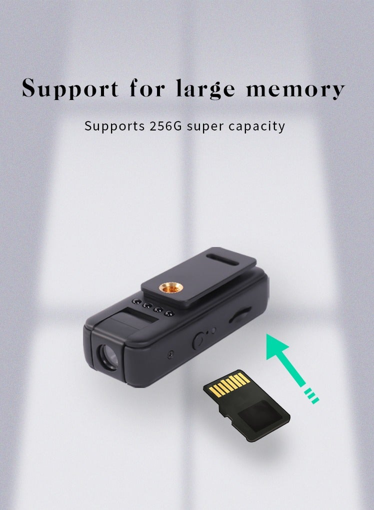 GULFLINK 1080P 12MP Mini Body Worn Cam With Night  5h Recording, 1000mAH Battery Wearable Mini Camcorder, Pocket Video Recorder - Image 4