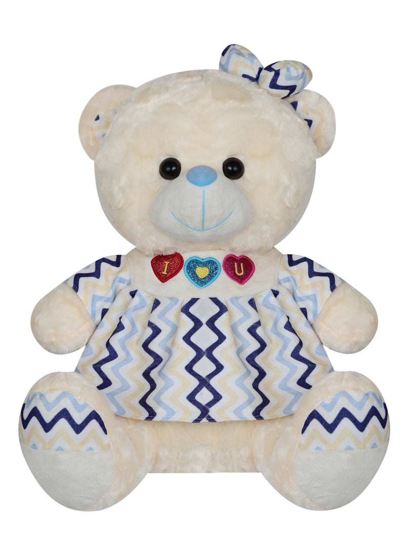 Magnolia Teddy bear for girls and children, with a modern design, size 40 cm  - Image 1