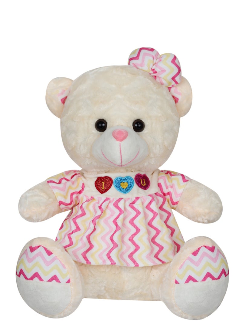 Magnolia Teddy bear for girls and children, with a modern design, size 40 cm  - Image 2
