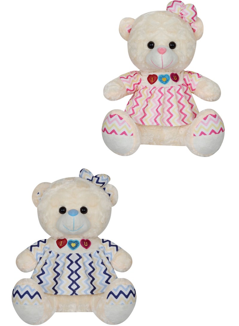 Magnolia Teddy bear for girls and children, with a modern design, size 40 cm  - Image 3