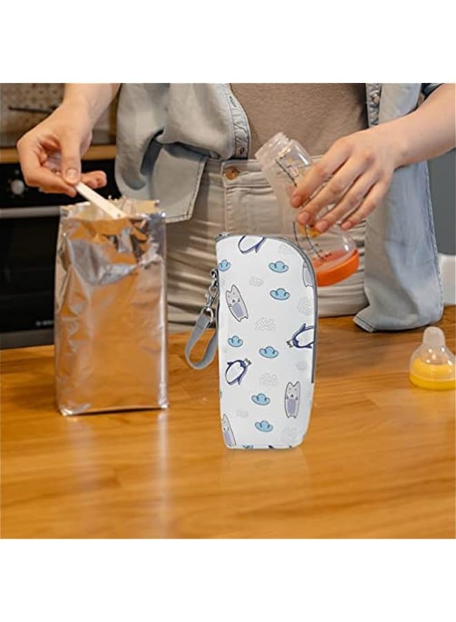 Insulated Baby Bottle Bag Handy Bottle Bag Mummy Bag Oxford Cloth Child Breast Milk Bottle Warmer Travel - Image 2