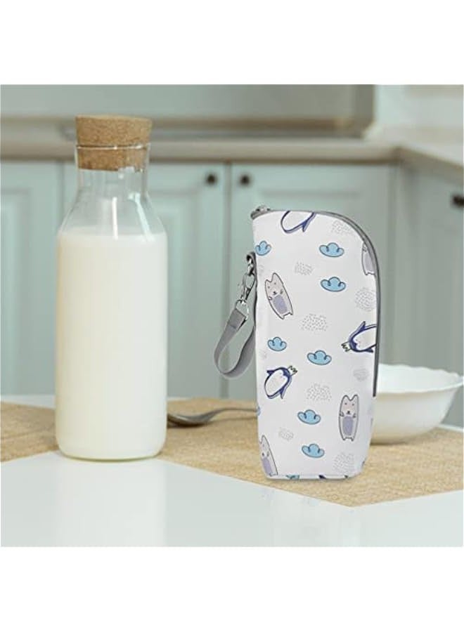 Insulated Baby Bottle Bag Handy Bottle Bag Mummy Bag Oxford Cloth Child Breast Milk Bottle Warmer Travel - Image 3